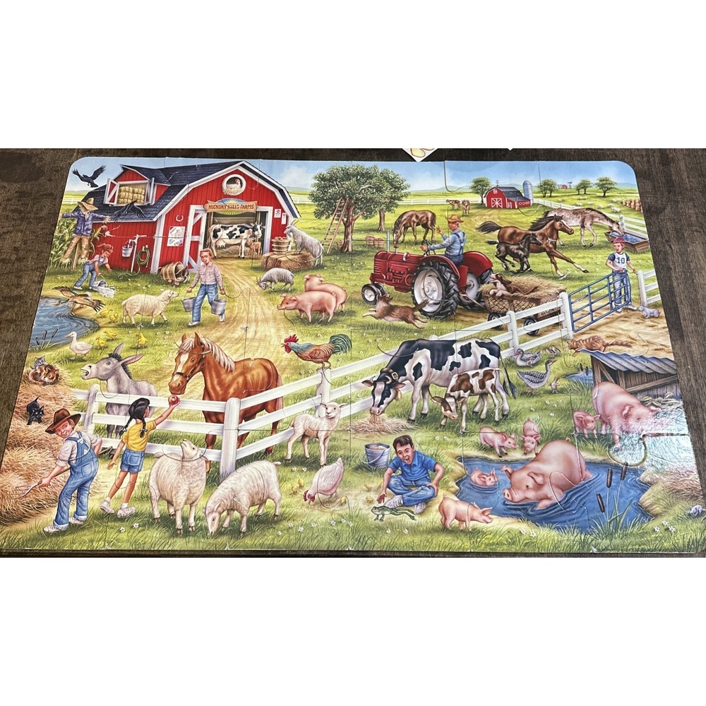 Floor Puzzle.  On The‎ Farm Unbranded Puzzle.  24 Jumbo Pieces